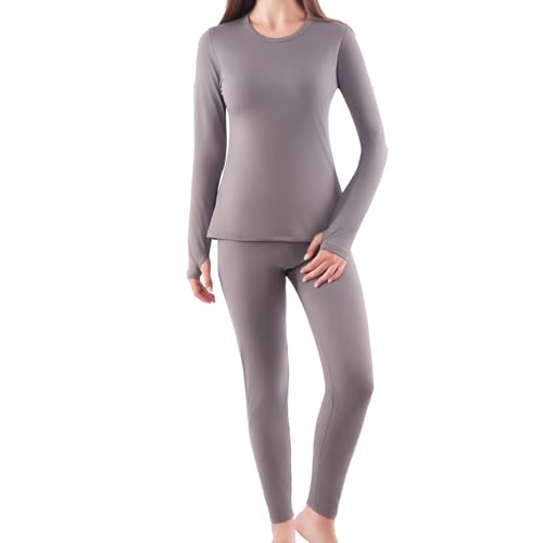 Thermal Underwear for Women, Long Johns for Women Thermal Sets Ultra Soft Fleece Lined Base Layer Top and Bottom