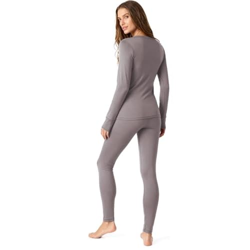 Thermal Underwear for Women, Long Johns for Women Thermal Sets Ultra Soft Fleece Lined Base Layer Top and Bottom