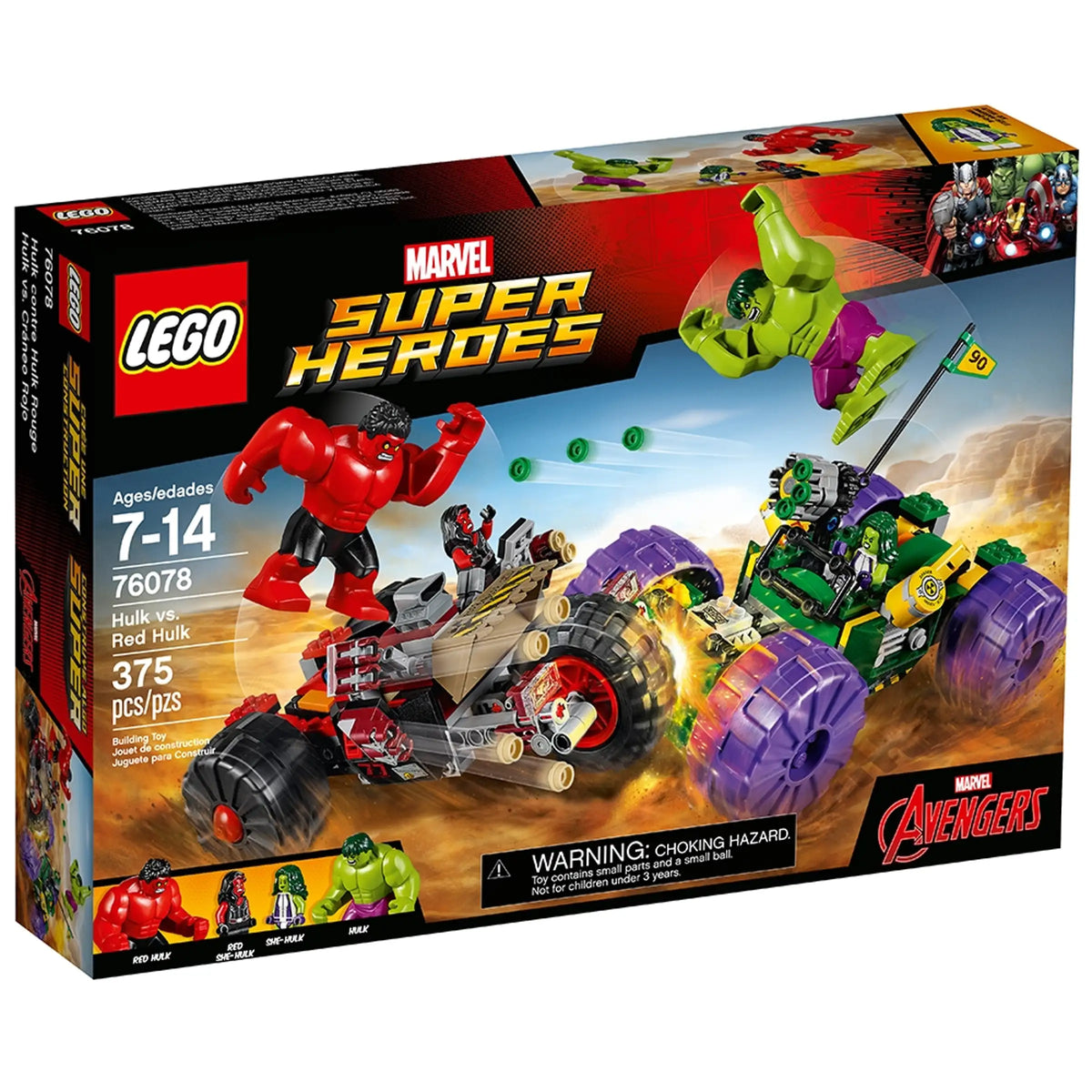 LEGO Marvel 76078 Hulk vs. Red Hulk