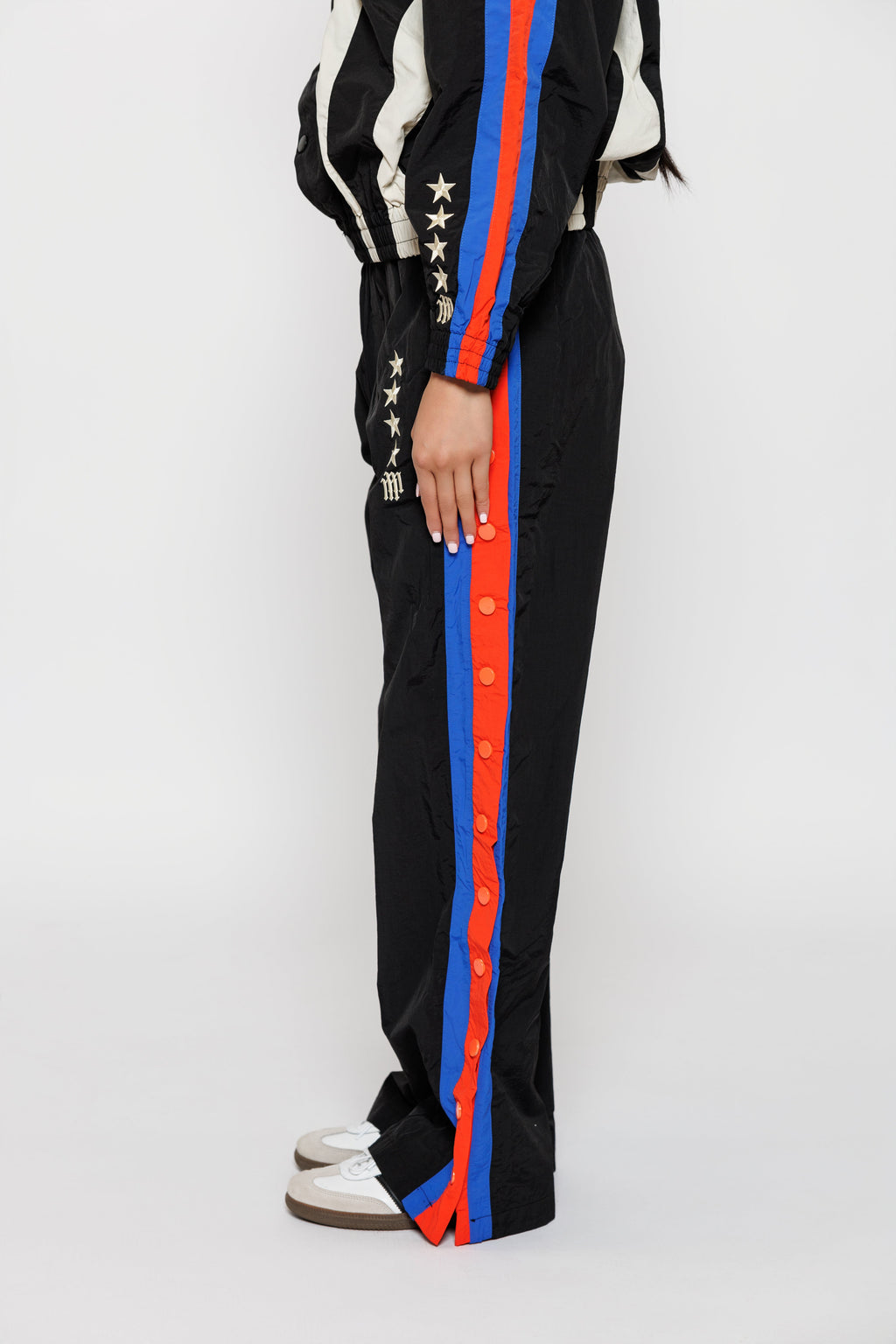 OLYMPIA TRACK PANT -- BLACK