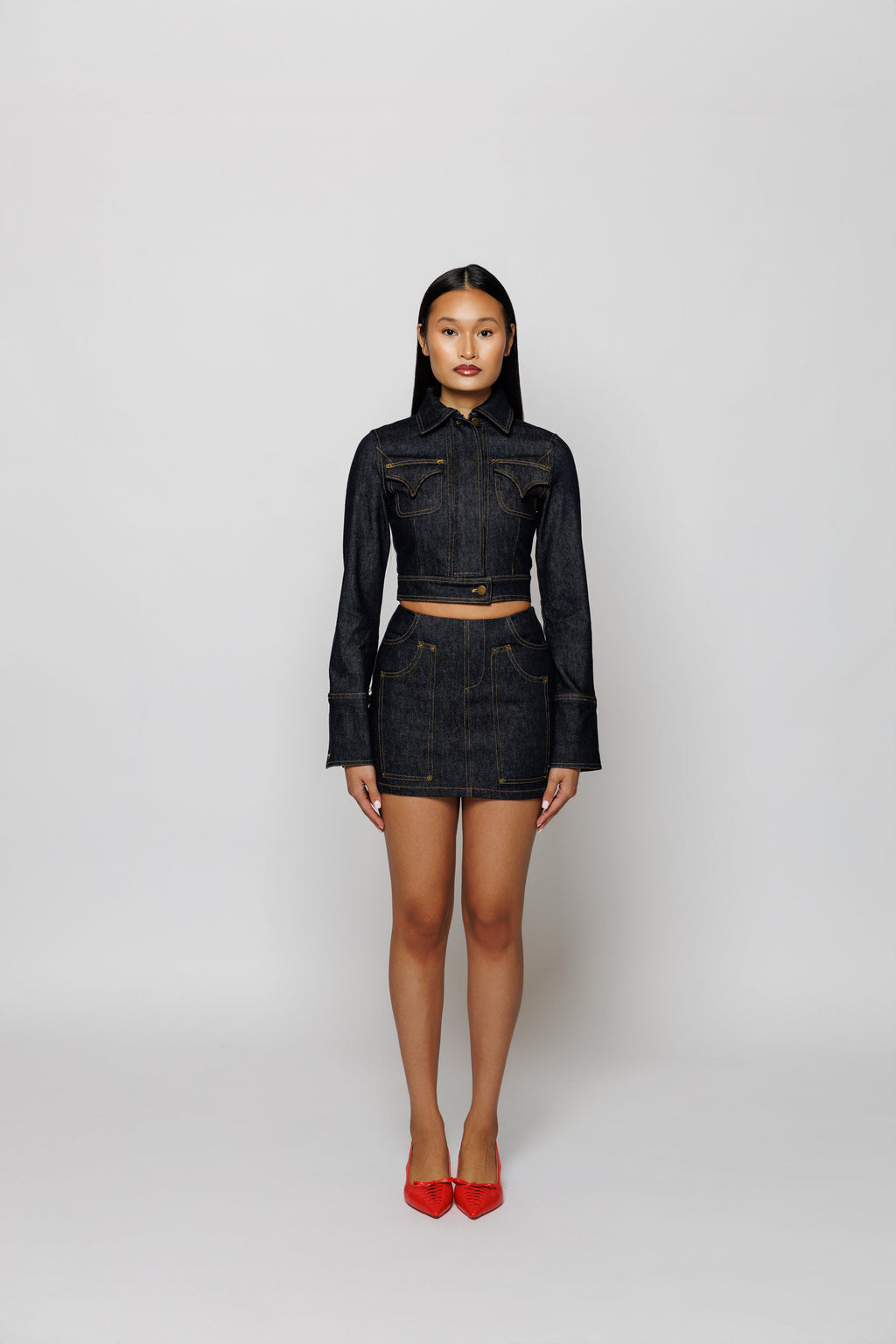 MARLEI DENIM MINI SKIRT
