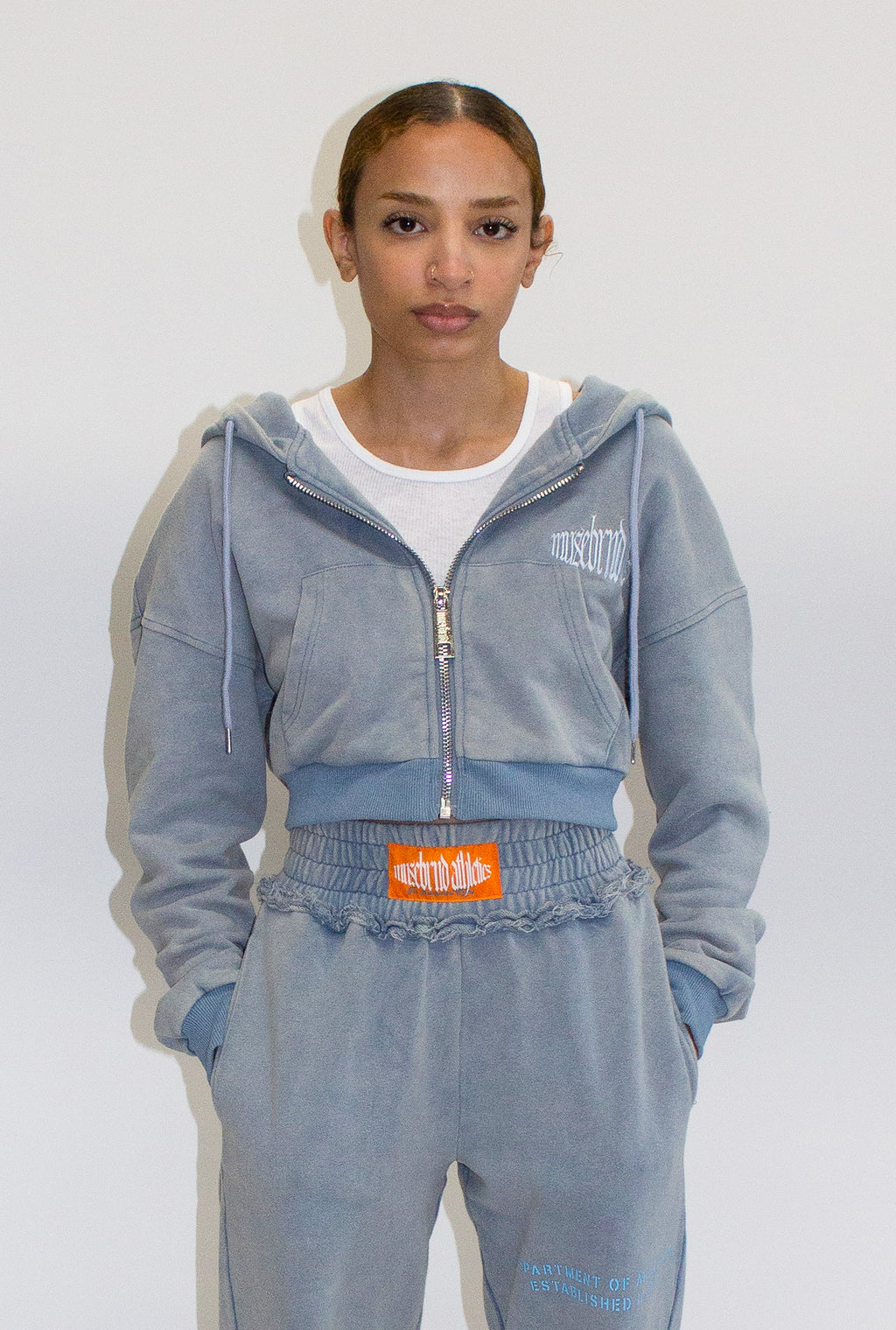 MB ATHLETICS STONEWASHED HOODIE -- DENIM