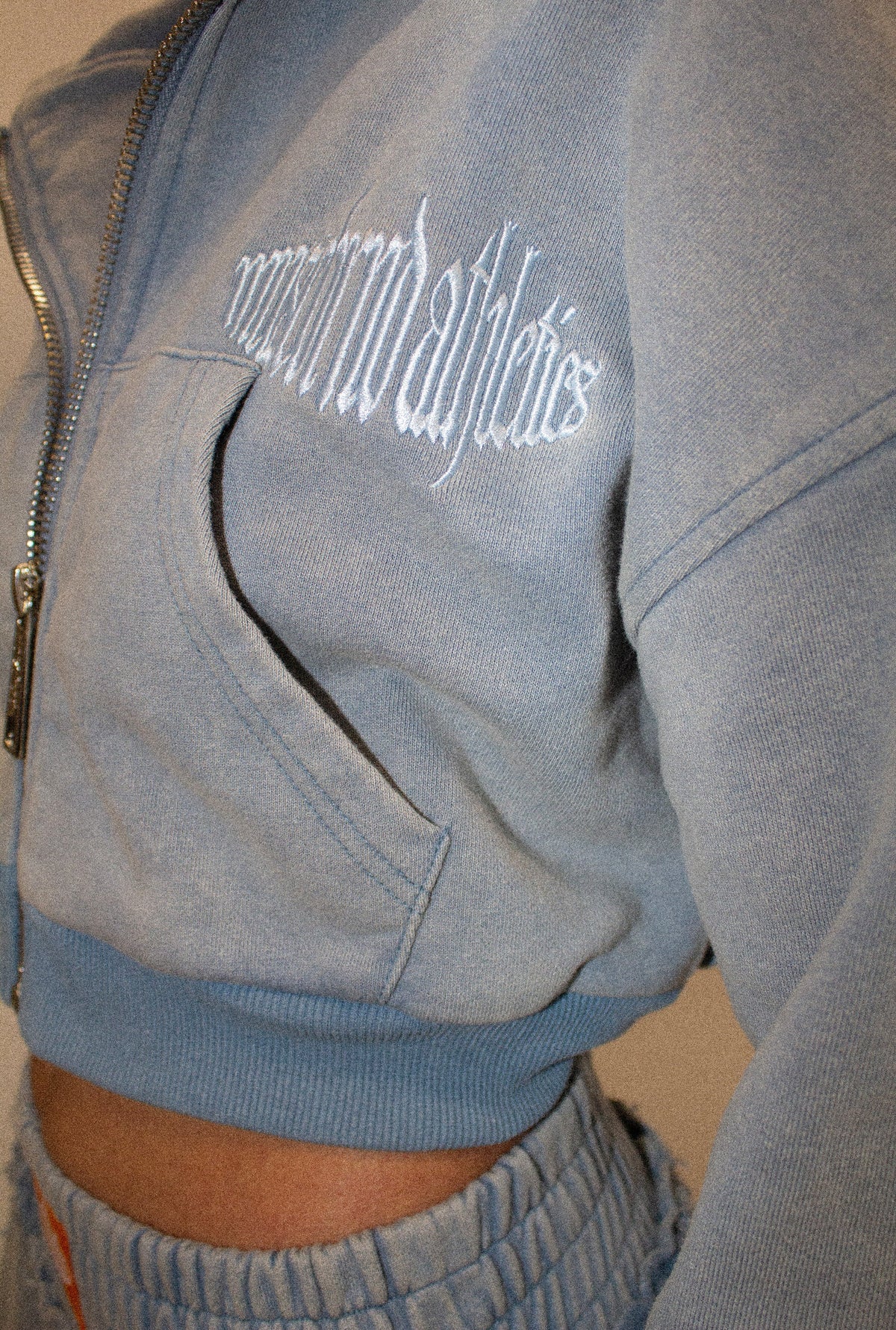 MB ATHLETICS STONEWASHED HOODIE -- DENIM