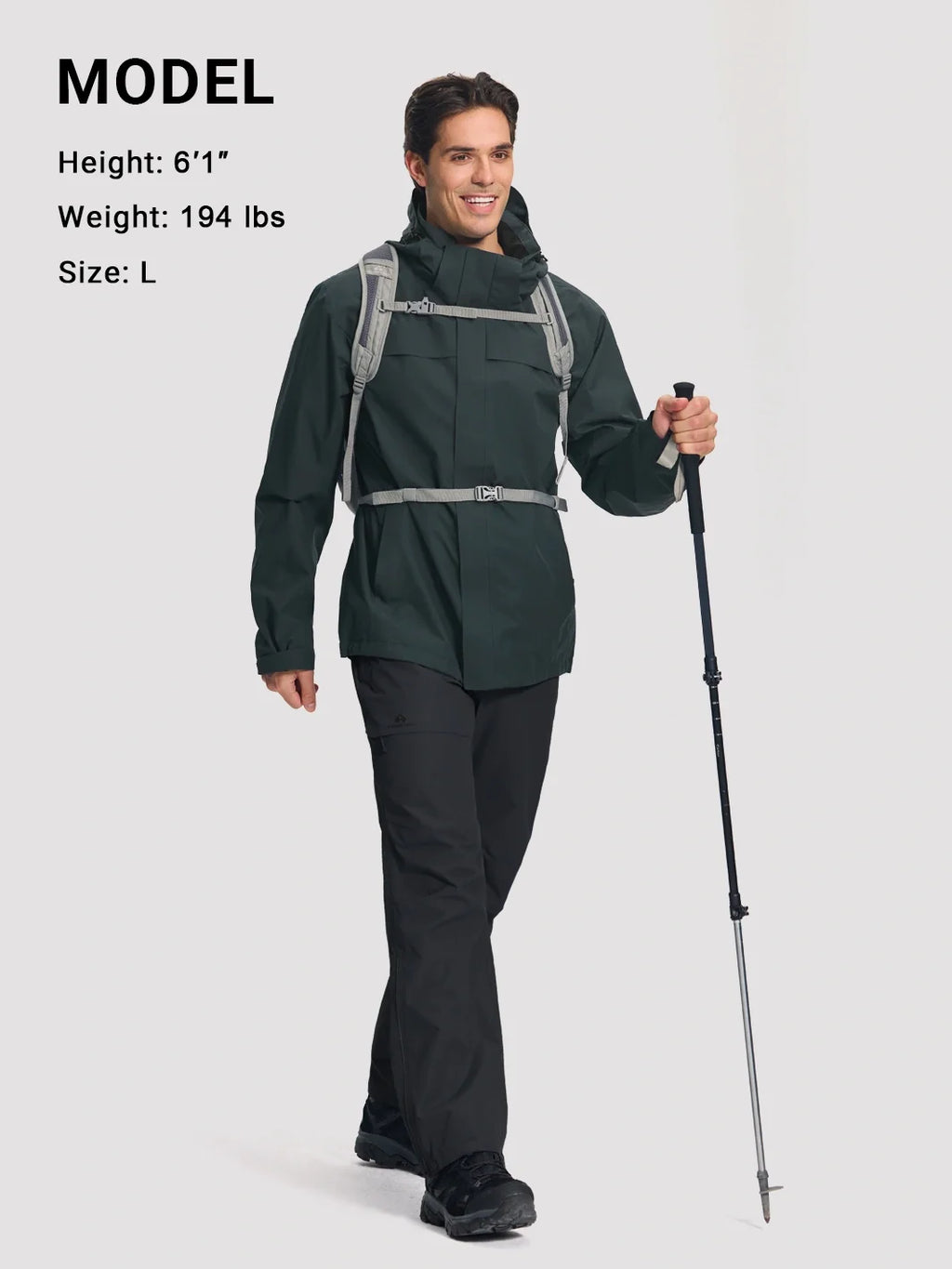 Men's Lightweight Waterproof Hardshell Jacket