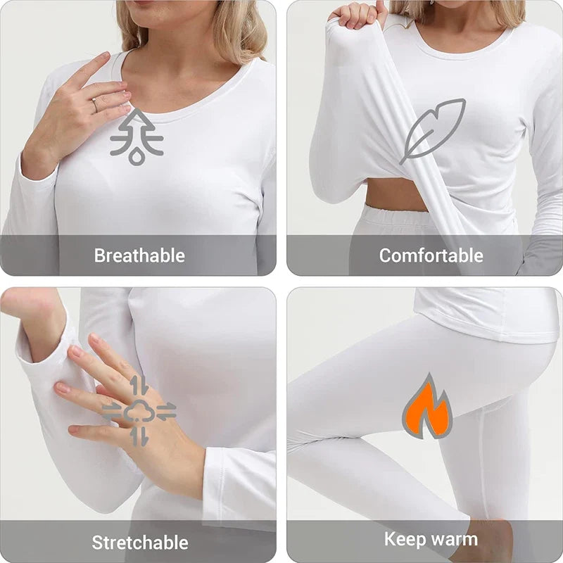 Ensemble Sous Vêtements Thermiques - Femme
