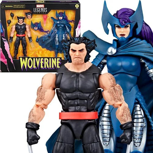 Wolverine Marvel Legends Series Wolverine and Psylocke 6-Inch Action Figures