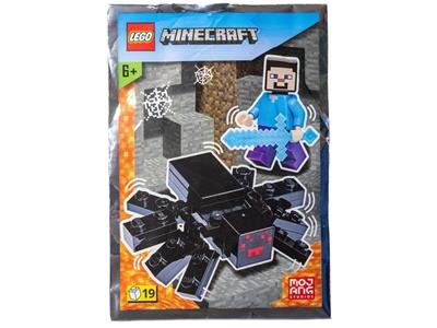LEGO Minecraft 662207 Steve with Spider Foil Pack